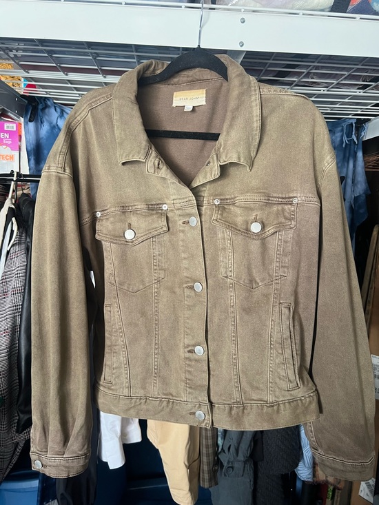 Dear John Jackets & Blazers - Dear John Olive-Brown Denim Jacket